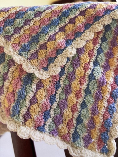 Gorgeous shell stitch blanket - gorgeous,