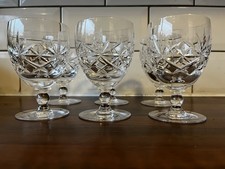 Set 6 Cut Glass Crystal Sherry