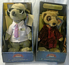 2 x Boxed Meerkat Soft Plush Toys Alexander Sergei inc Certificates Compare Mark