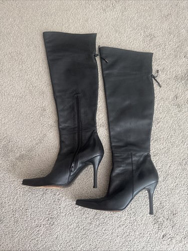 Stuart weitzman black leather - stuart,