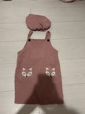 Stylish Pink Pinafore With Fox