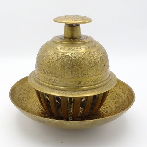 Vintage indian brass temple - indian,