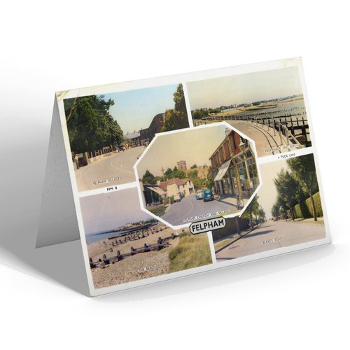 Greeting card vintage - greeting,