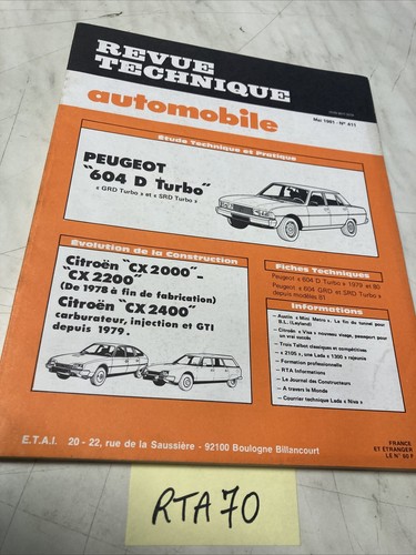 Peugeot 604 turbo grd srd - turbo,