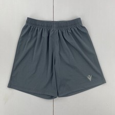 MACRON Shorts Small Grey Mens Gym Sports Training