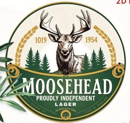 Retro tin sign moosehead - sign,