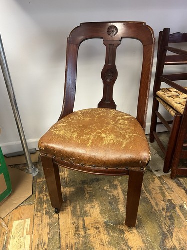 Antique dark wood mahogany - antique,