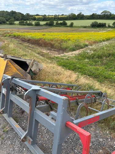 Flat bale grab - with, jcb