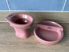 Royal Doulton Mini Toilet Salesman Sample Pink 1950s With Soap Dish