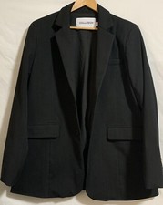 Collusion pin striped blazer