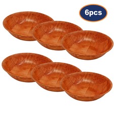 Wooden Bowl Set 6pcs Woven