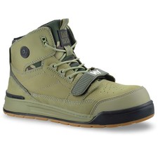 Mens Leather Safety Steel Toe