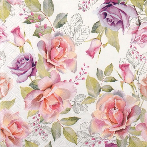Single paper napkins - 4x,