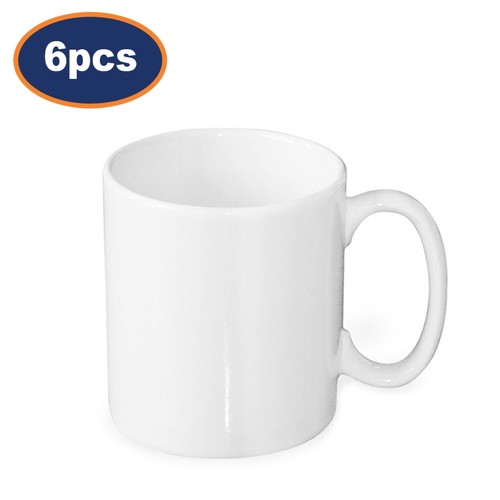 Mug white ceramic - mug, 300ml