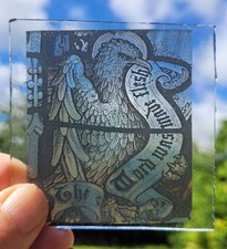 Stained Glass Griffin Mythical Creature 7.5 x 7 cm