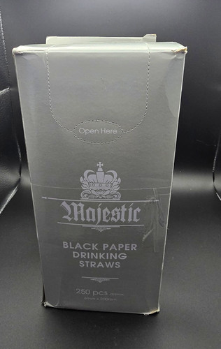 Majestic black paper - paper, drinking