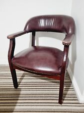 2x Leather Chair Red Ox