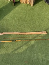 Capella Deluxe 8' Elasticane Vintage Split Cane Spinning Fishing Rod Agate Rings