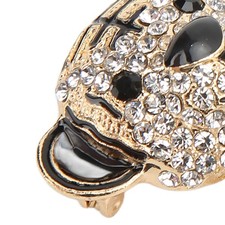Gold Rhinestone Brooch Cute