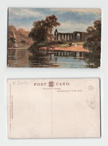 Postcard bolton abbey - postcard,