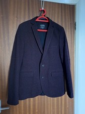Mens Size 38R Burgundy Slim