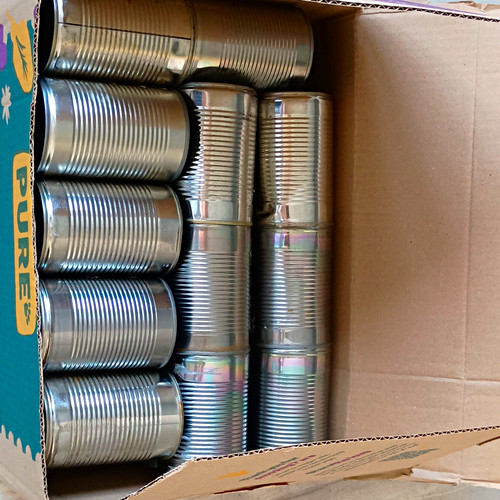 Empty ringpull tin cans - 24,