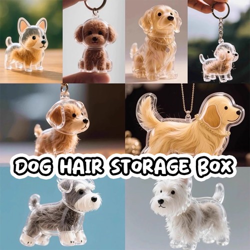 Clear puppy hair memorial - clear,