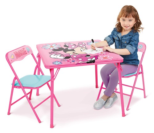 Minnie mouse kids table chairs - minnie,