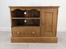 CABINET Classic Pine TV Media Stand Shelves Drawer Cupboard FREE DELIVERY