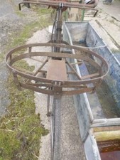 Butchers Delivery Trade Bike   .  with rare ROUND METAL  BASKET ........ Vintage