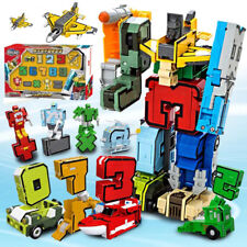 Kids Magic Number Transform Robot Educational Toy Child Assembling Puzzle Figure