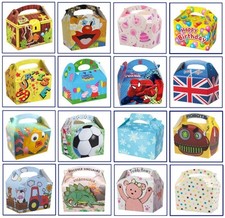 200 x Party Food Boxes Childrens Kids Themed Carry Meal Box Birthday Loot Bag