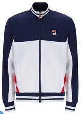 Fila Vinatge Borg Tiebreaker Tennis Track Top (White/Blue) RRP £75