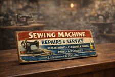 Sewing machine sign - sewing, vintage
