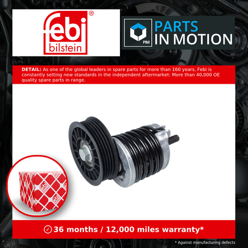 Aux belt tensioner - belt, fits