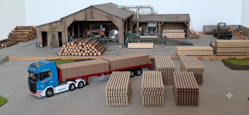 Timber sheet load - load,, 3d
