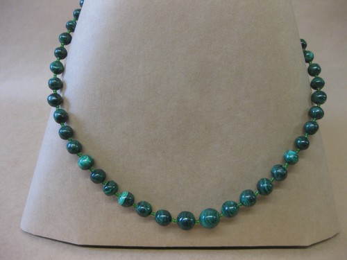 Vintage malachite bead - vintage,
