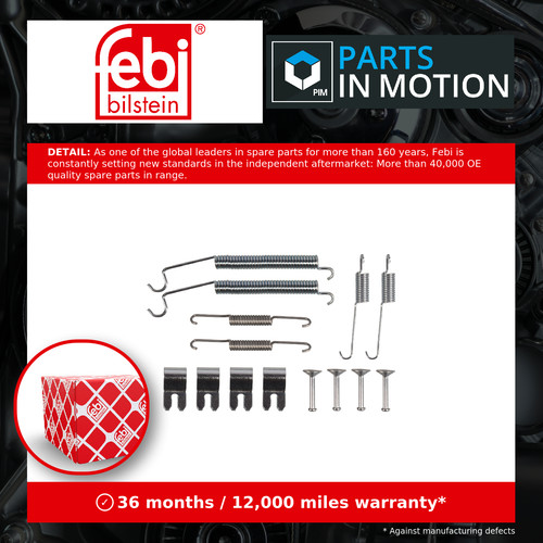 Brake shoe fitting kit fits - fitting,