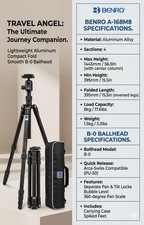 Benro 168m8 travel angel 8kg - benro,