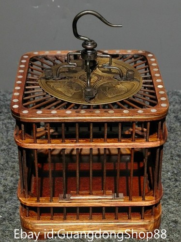 Old chinese wood copper - 6.4",