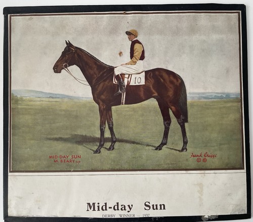 1937 print card showing - 1937, on