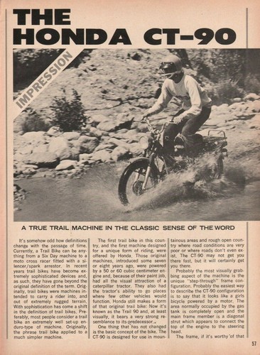 1972 honda 3 - ct-90,