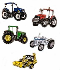 Tractor Diggers Set of 5 Metal