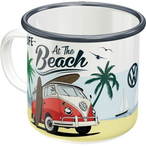 Nostalgic art enamel mug - mug, vw