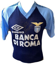 Signed Lazio Paul Gascoigne Retro Training Shirt Umbro Retro Rangers England