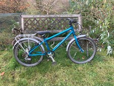 Islabikes Beinn 20 Blue mudguards, pannier rack, bottle holder