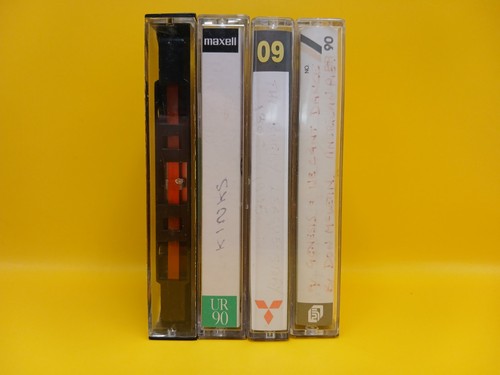 Blank used cassette tape - blank,