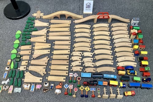 Wooden railway mixed bundle - wooden,