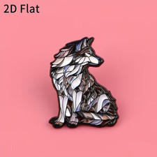 🐺 Wolf Enamel Pin Badge