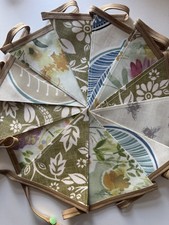 Handmade Oilcloth Bunting -